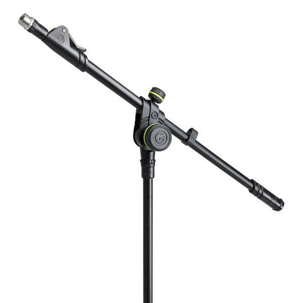 Gravity GMS2221B Heavy Duty Microphone Stand حامل " سناند " لاقط من قرفتي الألمانية قصير بقاعدة دائرية حديدية يزن 3.5 كيلوجرام مناسب للمساجد والمدارس والحفلات 